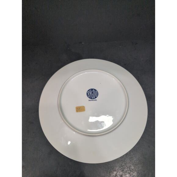 Bygdo Danmark Blue White Plate, 9.75", The Kingdome Of Denmarke, Vintage Ceramic - Picture 2 of 6